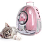 The Pet Factory Cat Carrier Backpack | Breathable Travel Bag for Cats & Small Pets | Portable Pet Backpack with Mesh Windows, Safety Zippers & Padded Straps | Ideal for Hiking, Travel & Vet Visits (Pink)