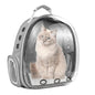 The Pet Factory Cat Carrier Backpack | Breathable Travel Bag for Cats & Small Pets | Portable Pet Backpack with Mesh Windows, Safety Zippers & Padded Straps | Ideal for Hiking, Travel & Vet Visits (Grey)