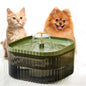 The Pet Factory Automatic Pet Water Fountain for Cats and Dogs Ultra-Quiet| BPA-Free and Easy to Clean - 2.5L Capacity with Flower Design and Filter System| Encourages Hydration and Fresh Water Flow