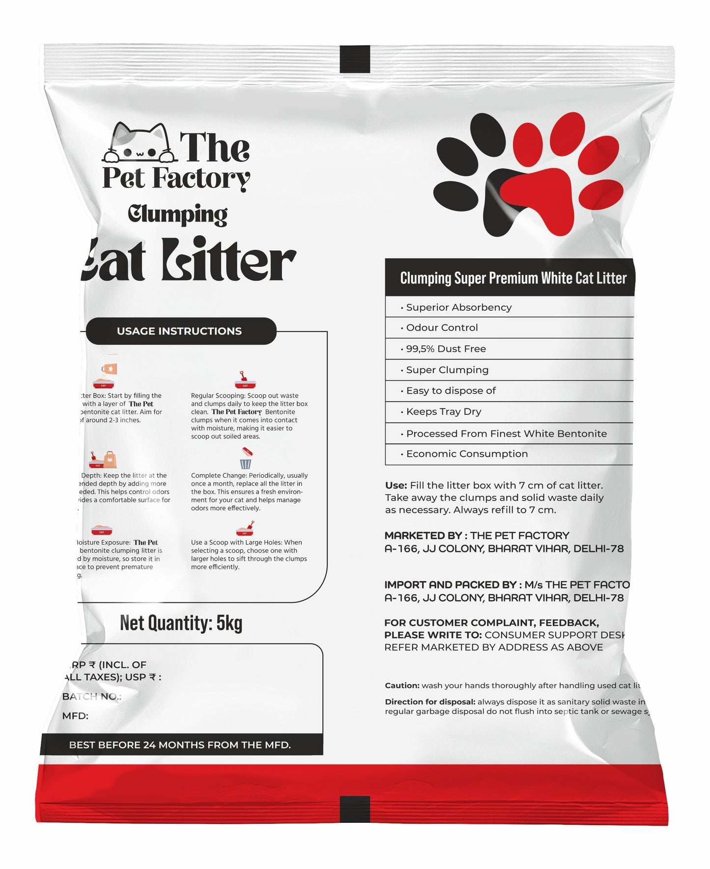 Lavender Round premium cat litter 5kg